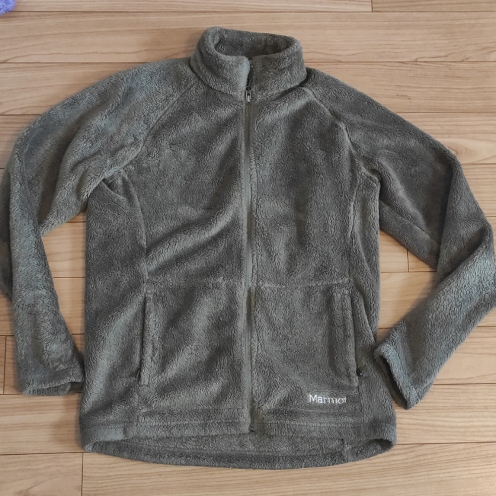 PRICE DROP! MARMOT FUZZY ZIP UP FLEECE JACKET - Picture 1 of 5